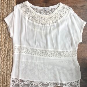 Cream lace blouse